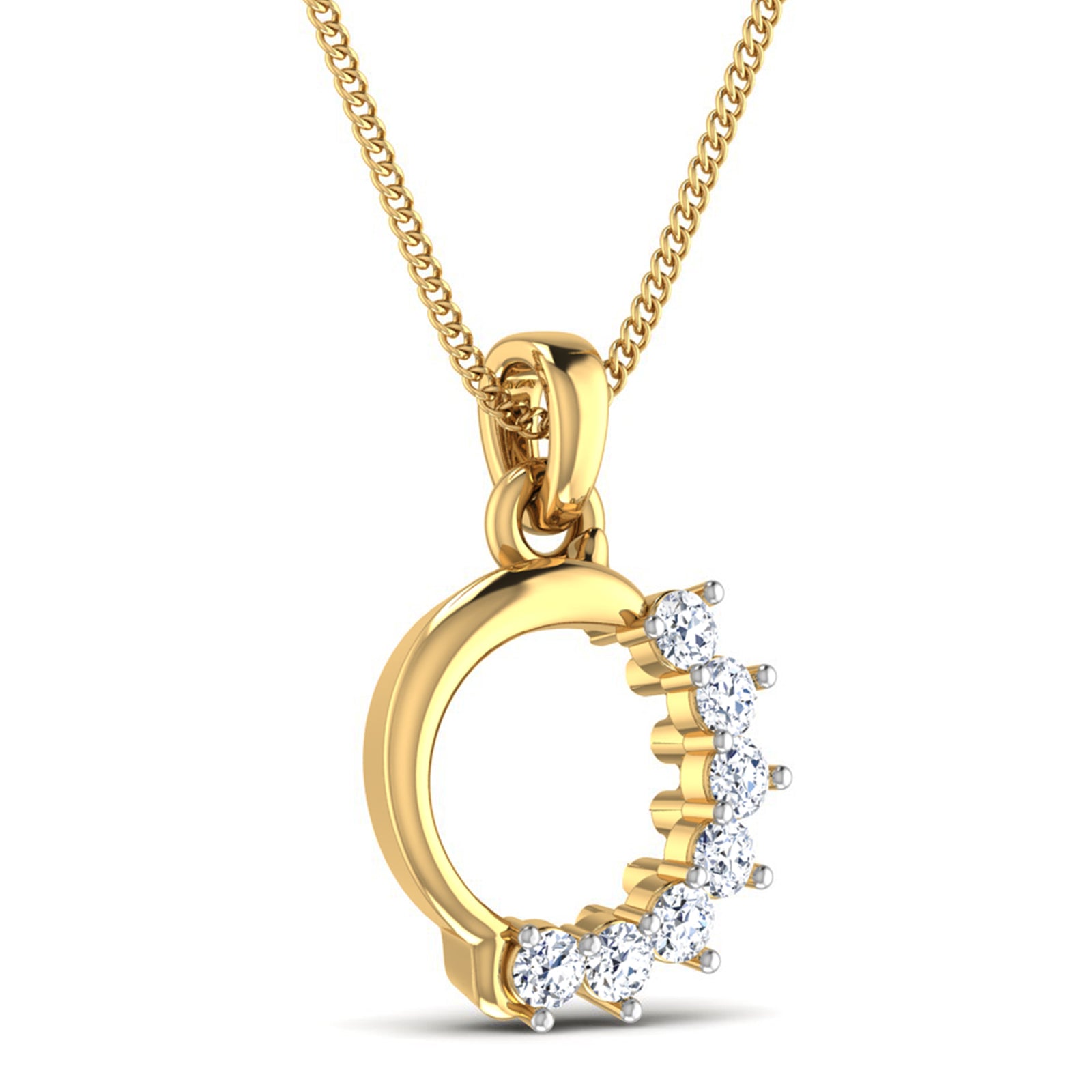 Nidal Jewels | Constellation Circle Diamond and Gold Pendant - Nidal Jewels